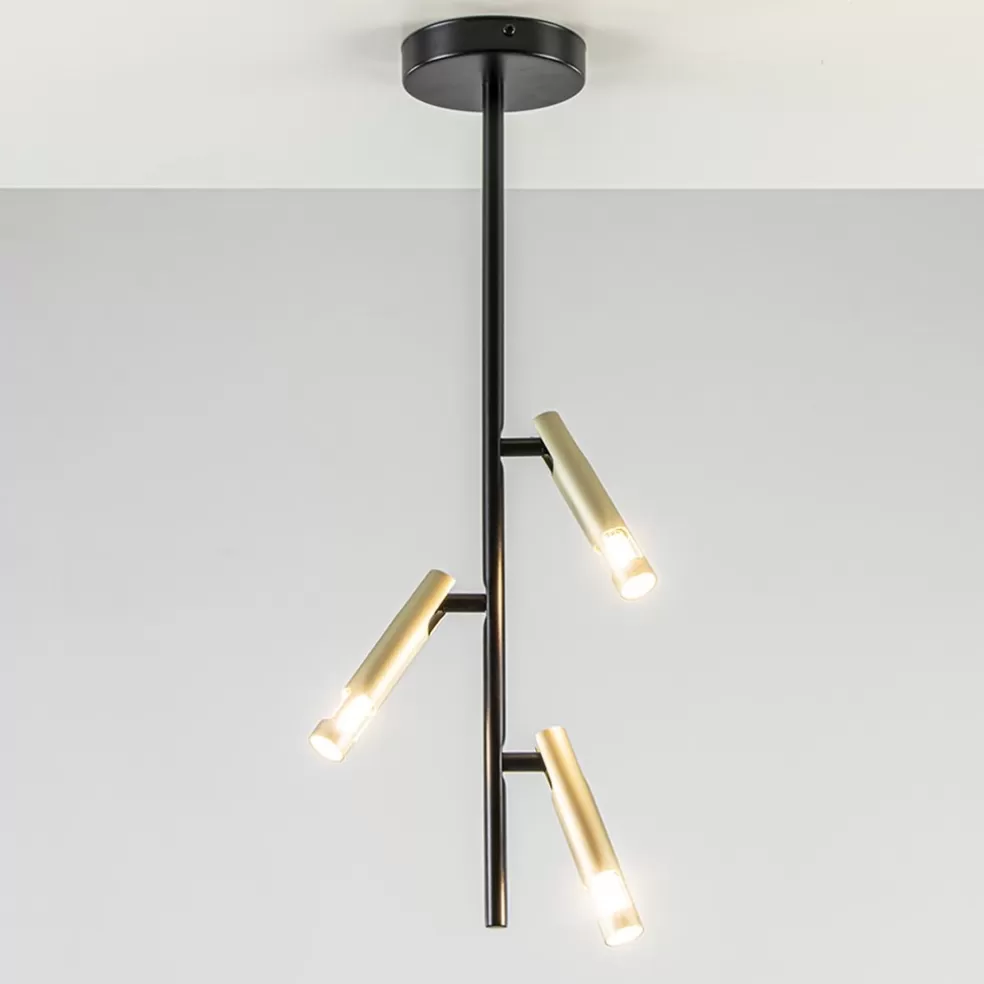 Flash Sale Straluma 3-Lichts plafondlamp G9 zwart met goud