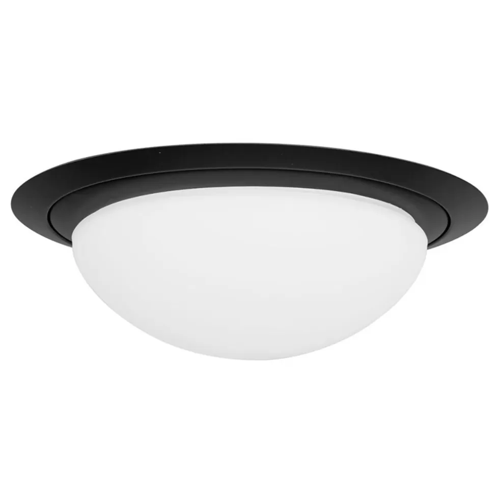 Flash Sale Straluma 3-Standen dimbare LED plafondlamp zwart met wit glas IP44