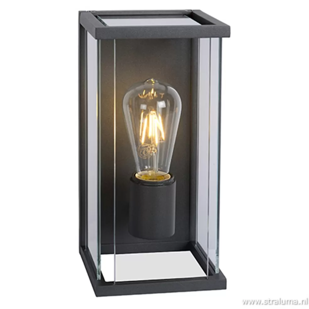 Sale Straluma Buitenlamp antraciet/glas met bewegingssensor IP54