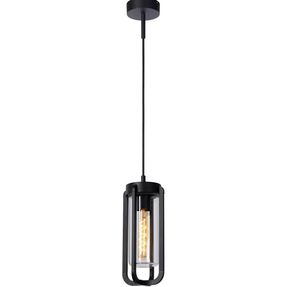 Fashion Straluma Buitenlamp hang zwart met glazen kap IP44