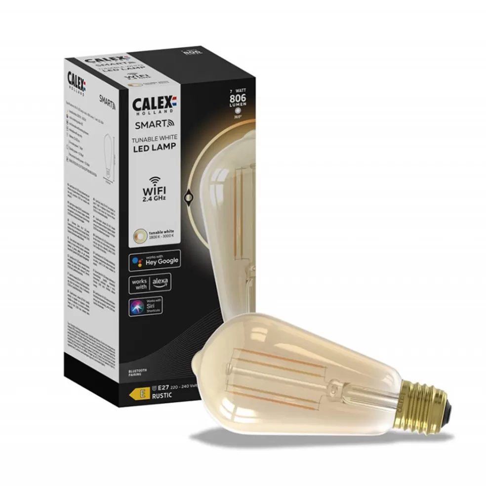 Best Sale Straluma Calex Smart Home E27 LED filament goud ST64