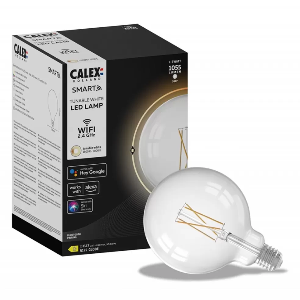 Best Straluma Calex Smart Home E27 LED filament helder Globe G125