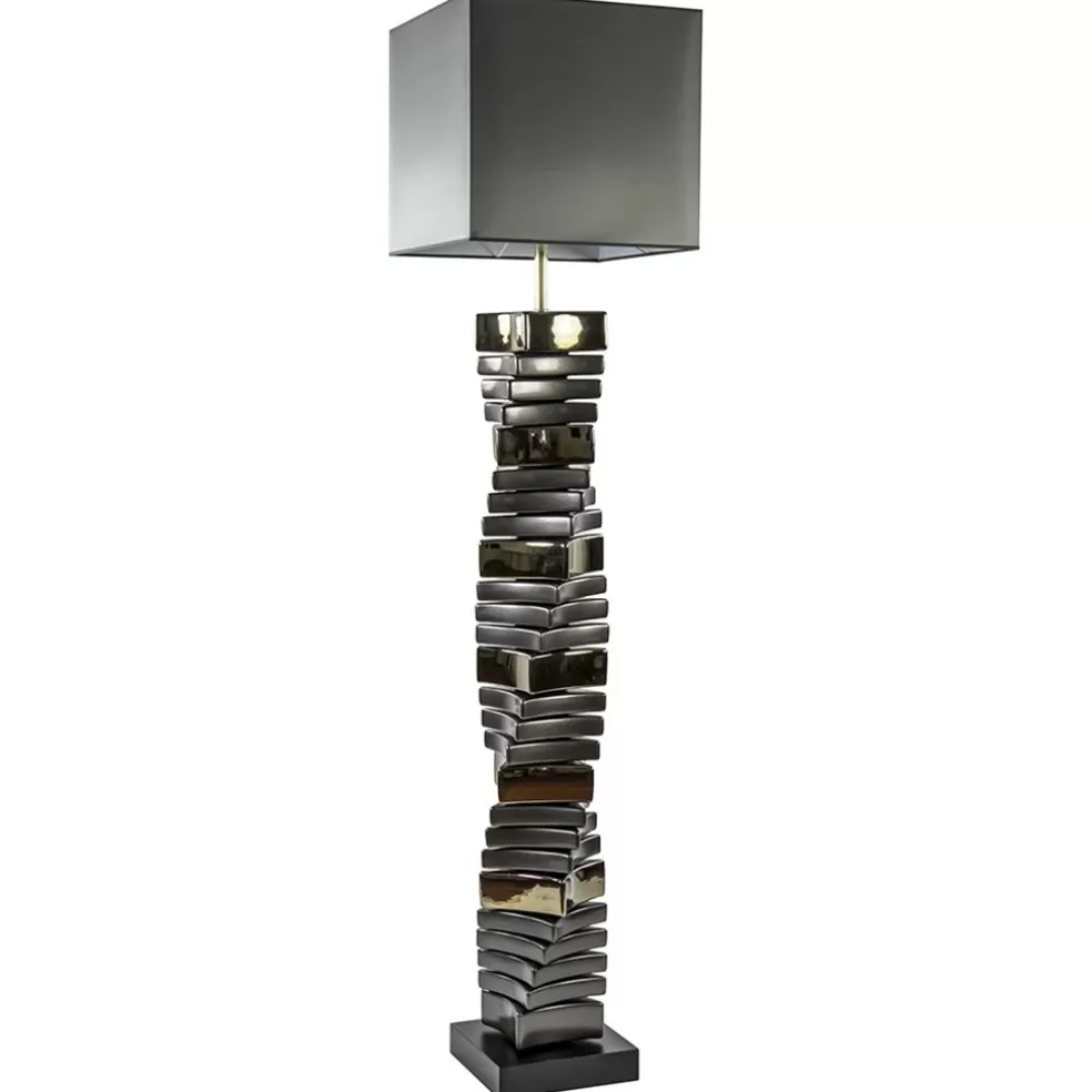 Cheap Straluma Decoratieve vloerlamp grijs/goud met vierkante kap