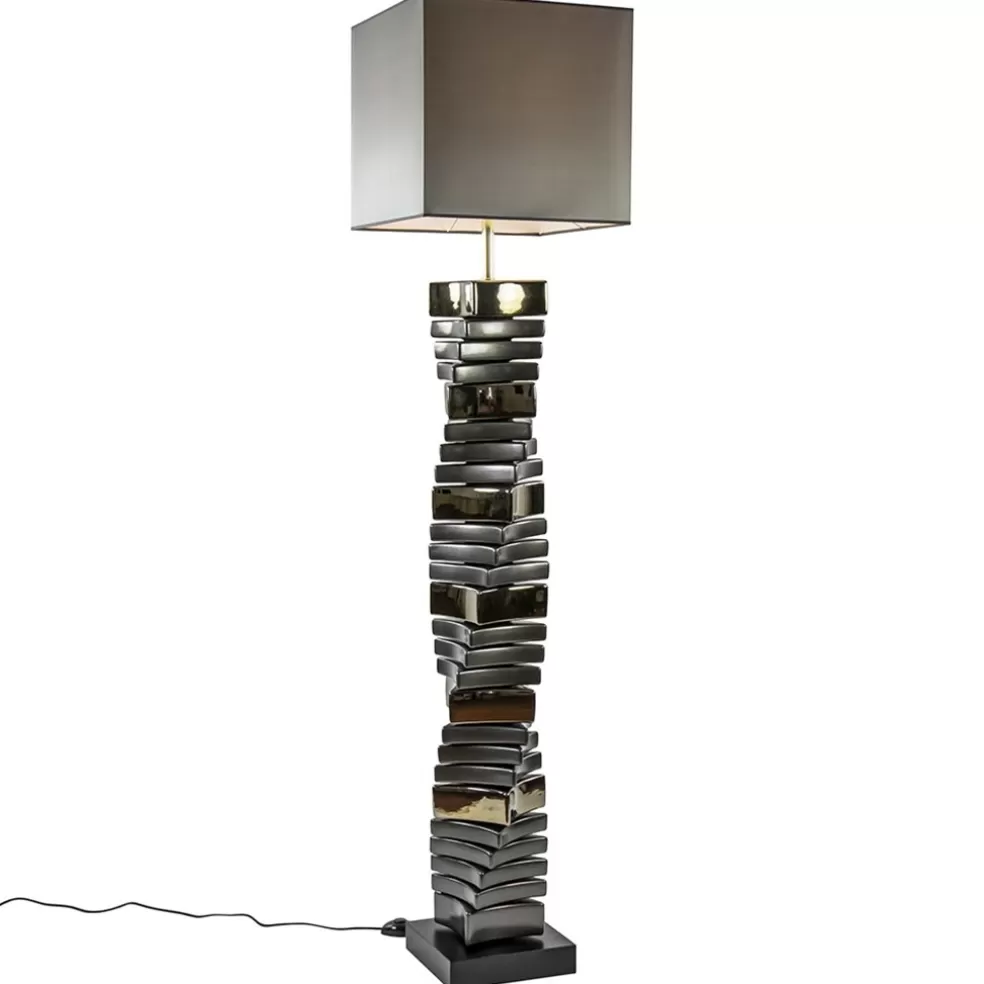 Cheap Straluma Decoratieve vloerlamp grijs/goud met vierkante kap