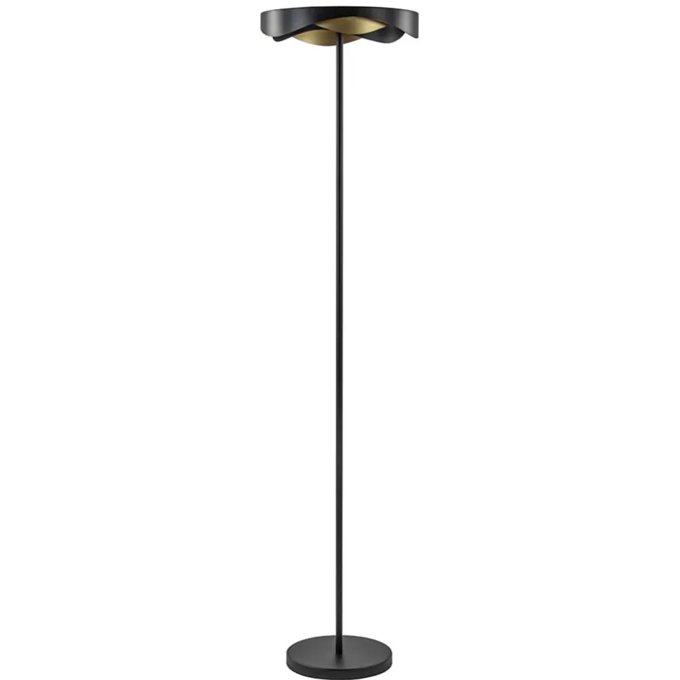 Flash Sale Straluma Dimbare LED vloerlamp zwart met goud