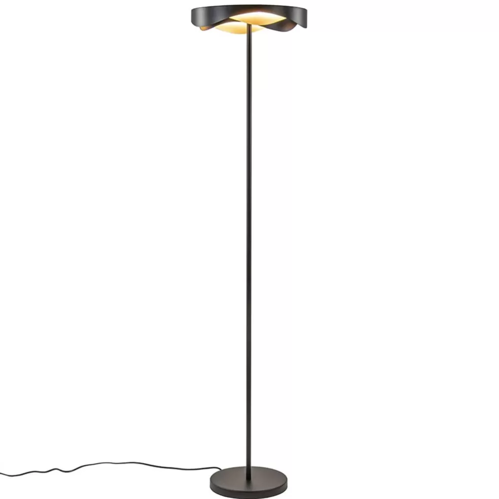 Flash Sale Straluma Dimbare LED vloerlamp zwart met goud