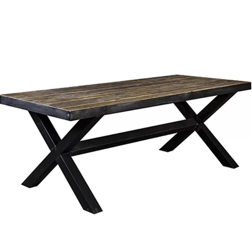 Best Sale Straluma Eettafel Light & Living zink/hout