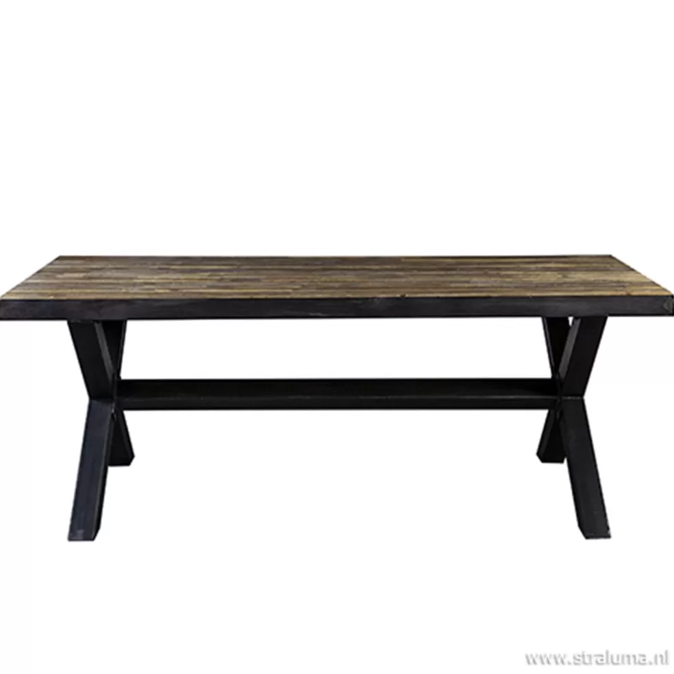 Best Sale Straluma Eettafel Light & Living zink/hout