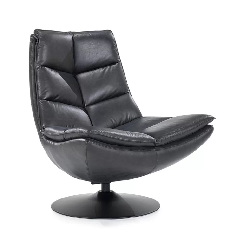 Flash Sale Straluma Fauteuil Sven leder - zwart