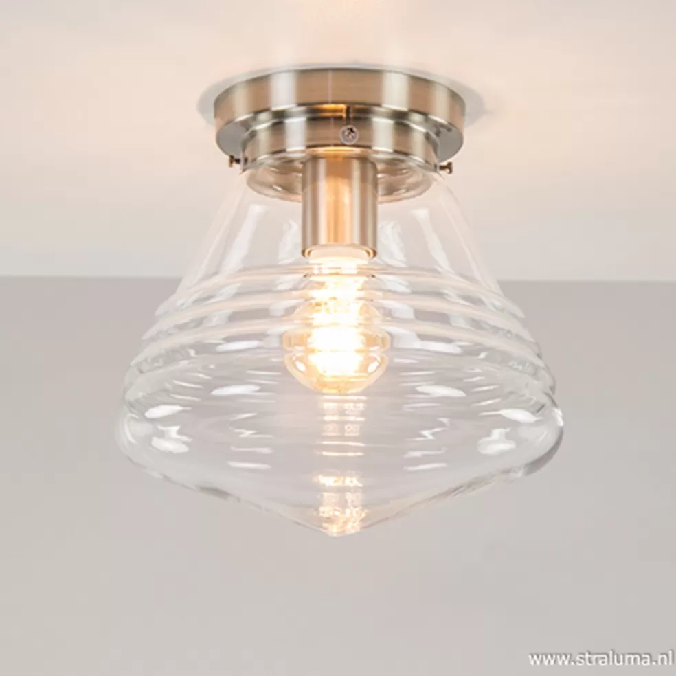 Best Straluma Glazen plafondlamp helder Art Deco