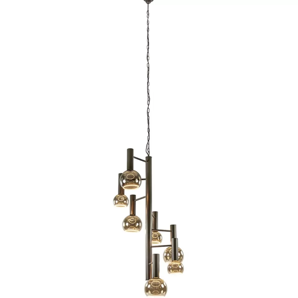 Cheap Straluma Grote 7-lichts Vide hanglamp brons