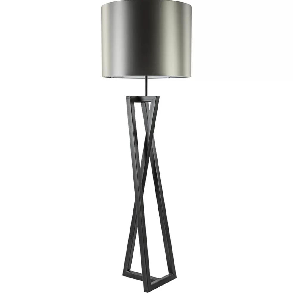 Clearance Straluma Grote design vloerlamp Calitri staal exclusief kap