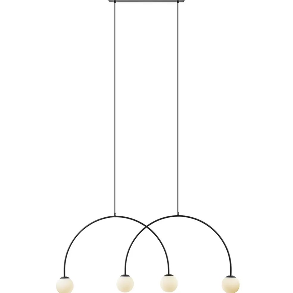 Sale Straluma Grote hanglamp bogen met wit glas