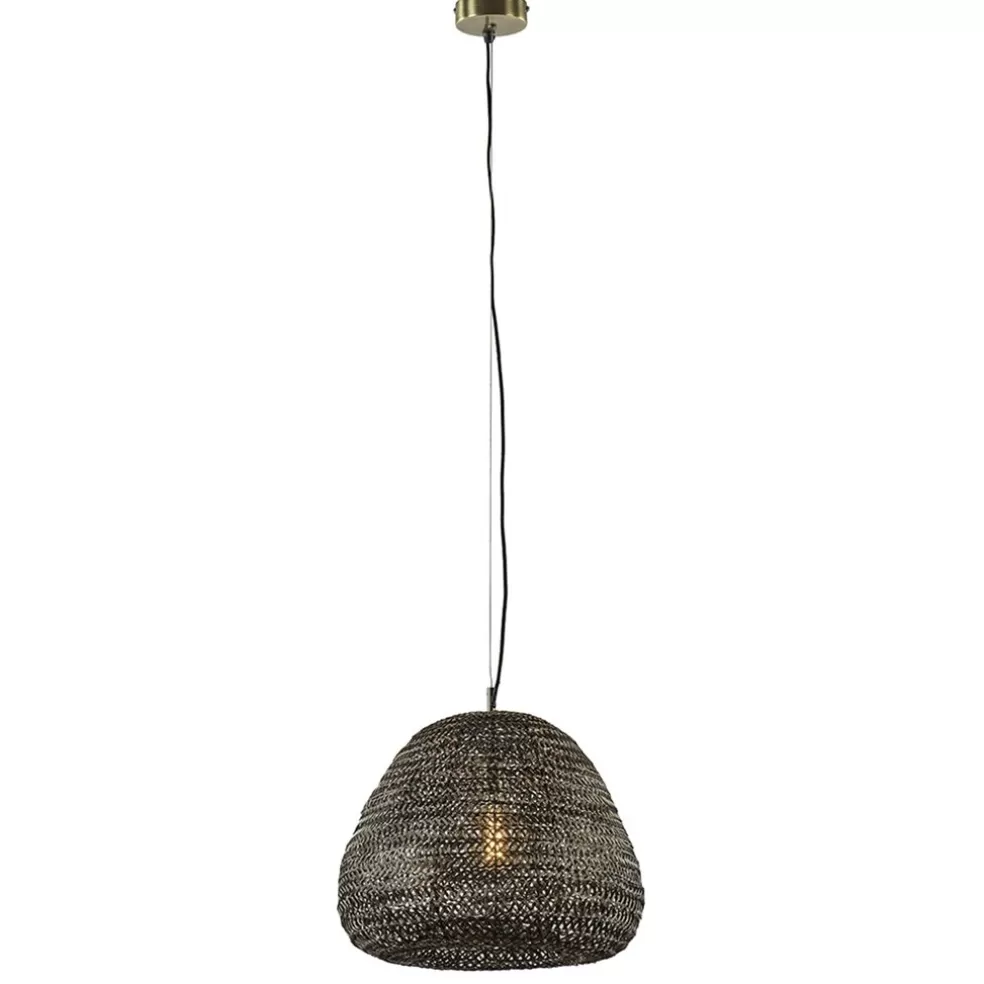 Flash Sale Straluma Grote hanglamp Finou antiek brons met zwart