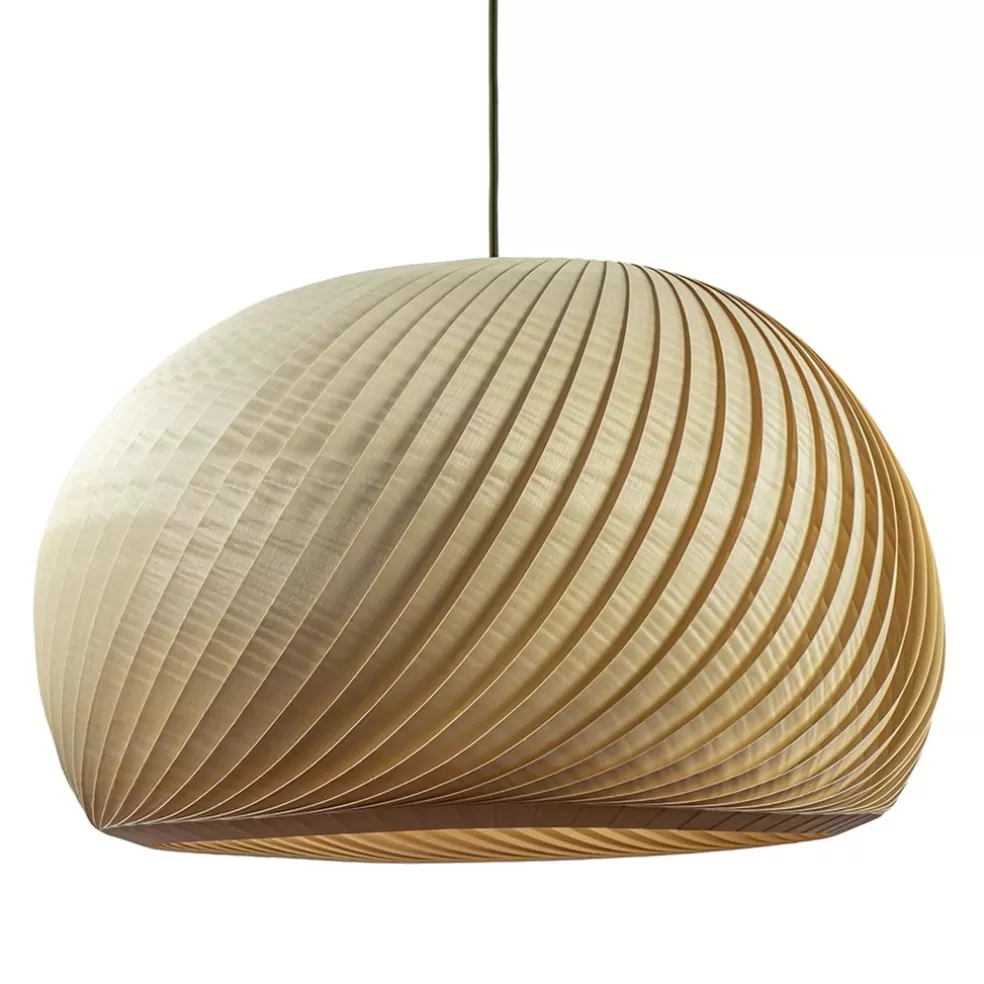 Store Straluma Grote hanglamp hout naturel rond 60 cm