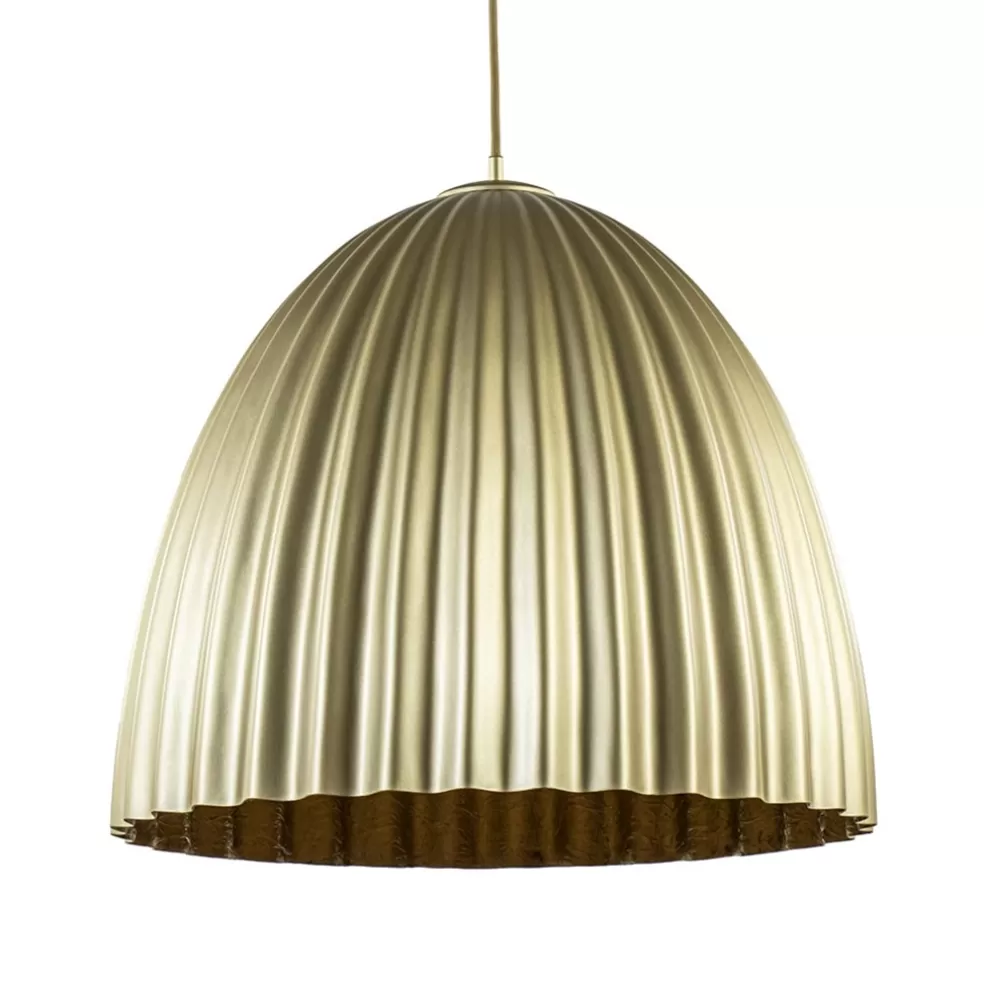 Flash Sale Straluma Grote hanglamp mat goud met relief 50 cm