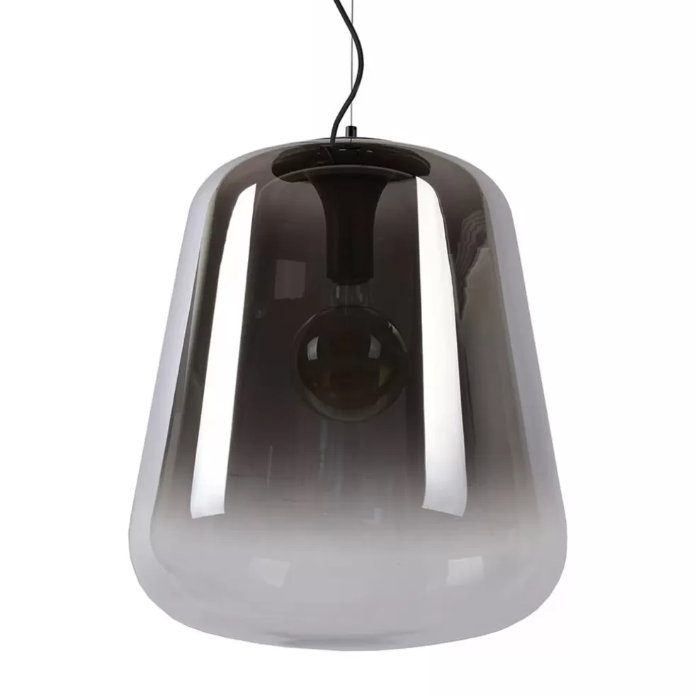 Sale Straluma Grote hanglamp smoke glazen kap met zwart