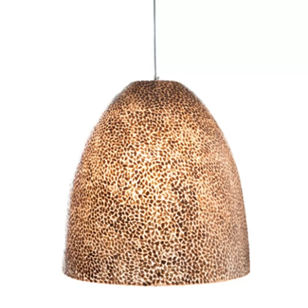 Clearance Straluma Grote schelpen hanglamp bruin goud