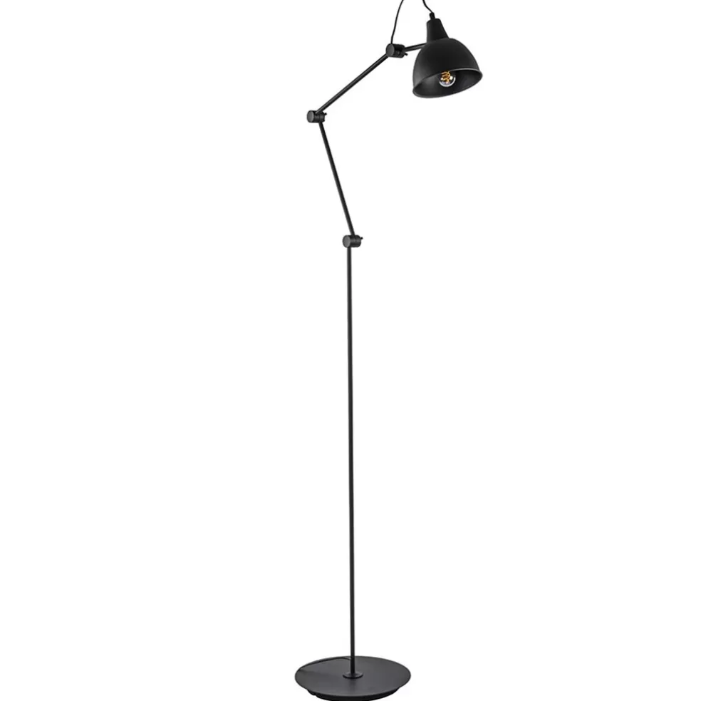 Flash Sale Straluma Grote vloerlamp retro mat zwart verstelbaar