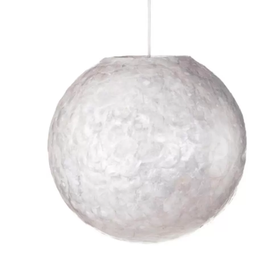 Outlet Straluma Hanglamp 40 cm rond creme schelpen