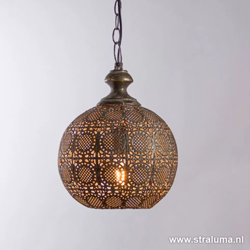 Cheap Straluma Hanglamp Ananya antiek brons