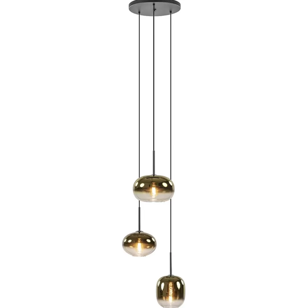 Flash Sale Straluma Hanglamp Bellini 3L zwart+gradient gold