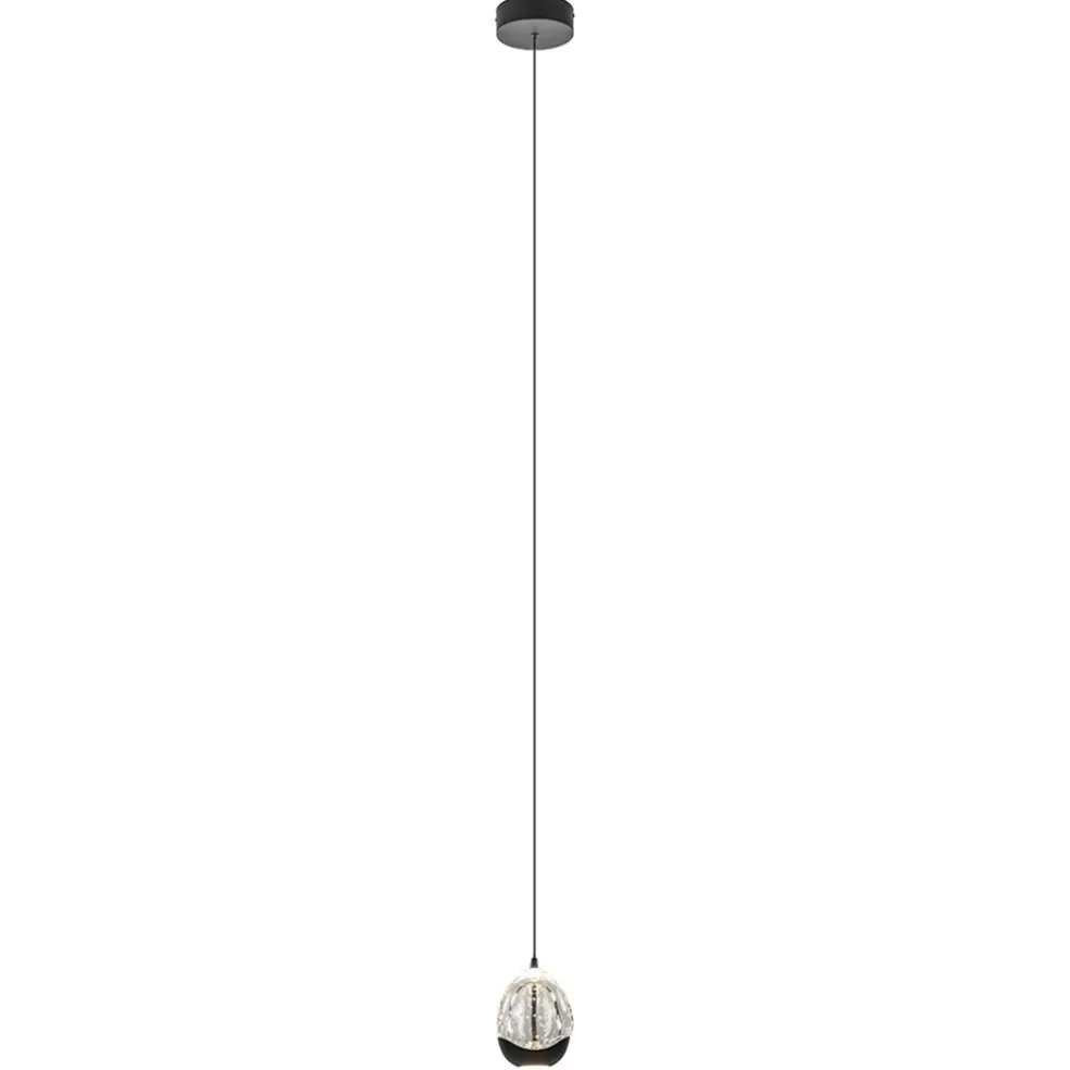 Cheap Straluma Hanglamp Black Egg 1L zwart/helder glas