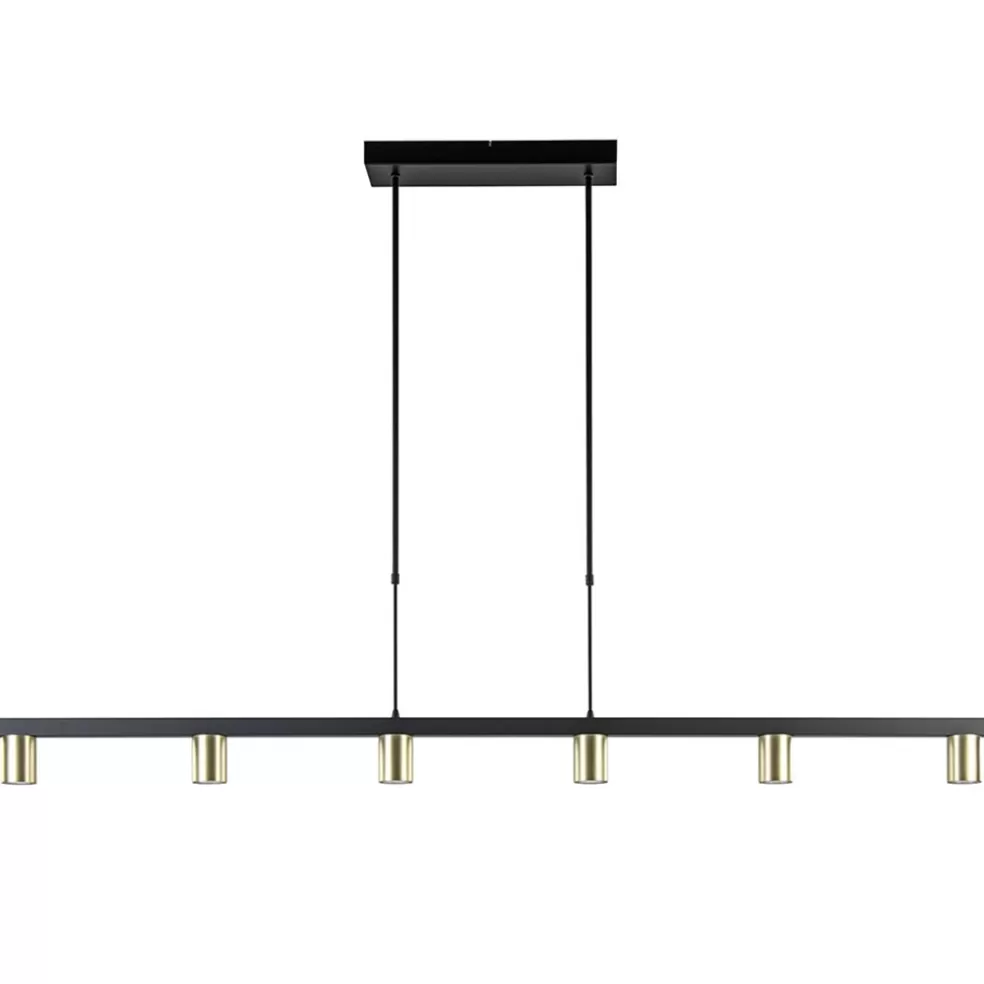 Online Straluma Hanglamp Bounce 6L 160cm zwart/goud