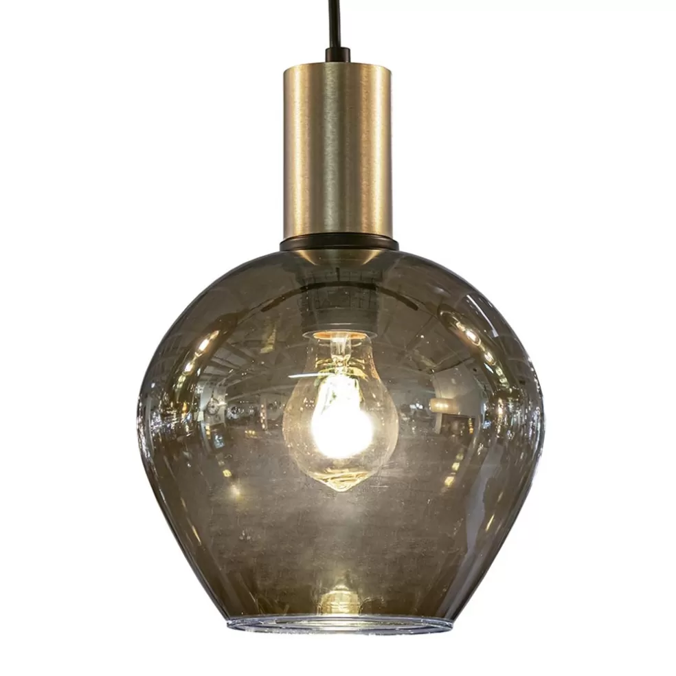 Sale Straluma Hanglamp Bounty 5L rond zwart/matgoud