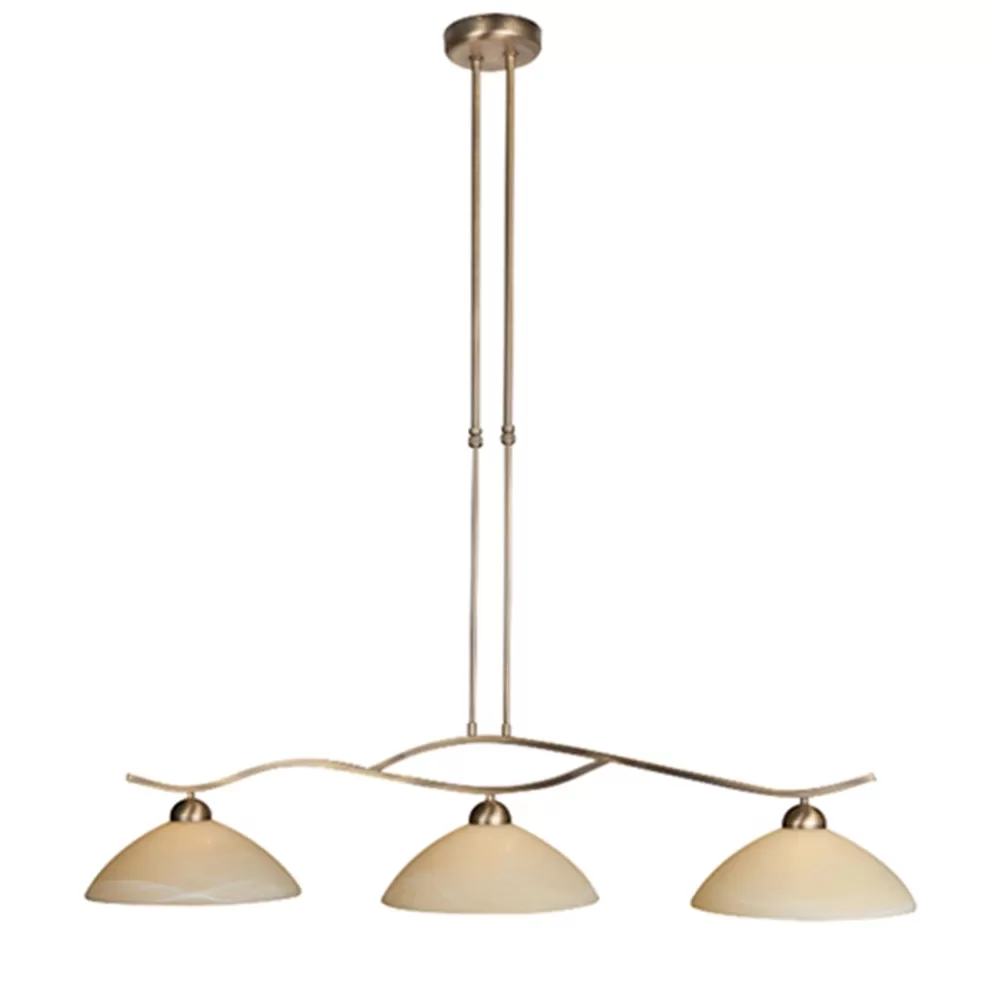 New Straluma Hanglamp Capri brons/Glas