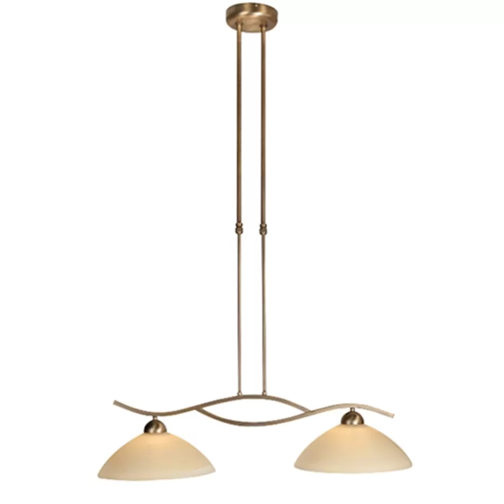 New Straluma Hanglamp Capri brons/Glas