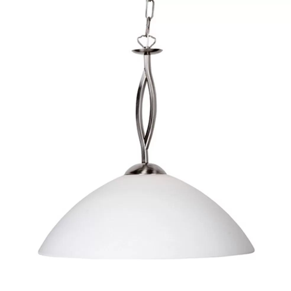 Discount Straluma Hanglamp Capri staal/glas woonkamer