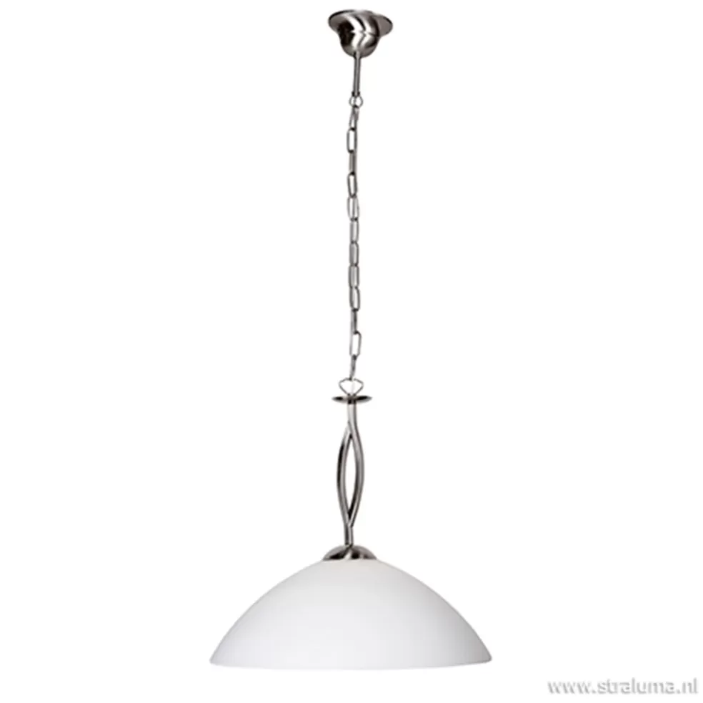 Discount Straluma Hanglamp Capri staal/glas woonkamer