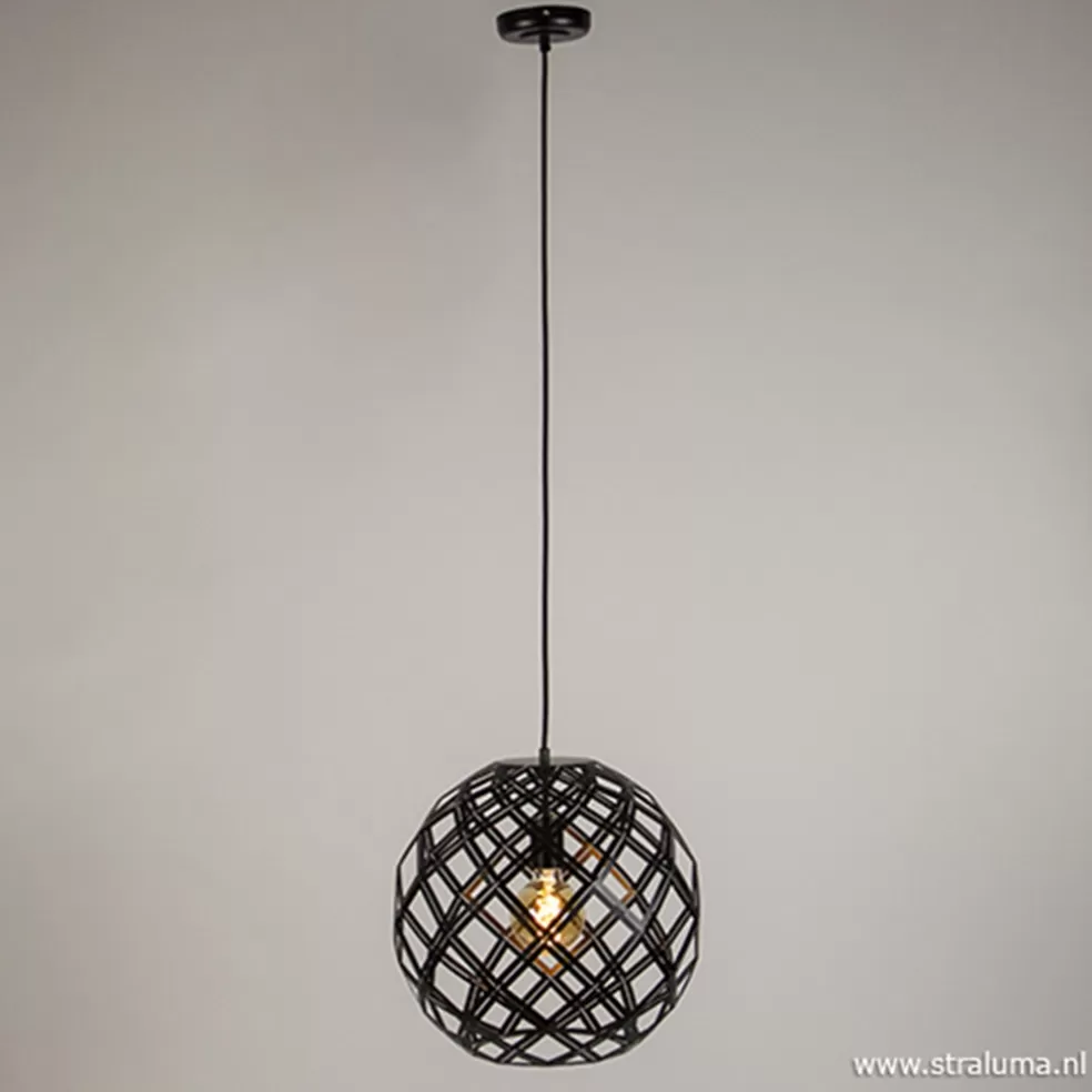 Flash Sale Straluma Hanglamp Emma bol zwart 40cm