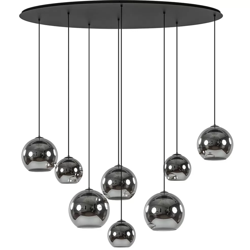 Outlet Straluma Hanglamp Fantasy Globe 8L zwart+smoke