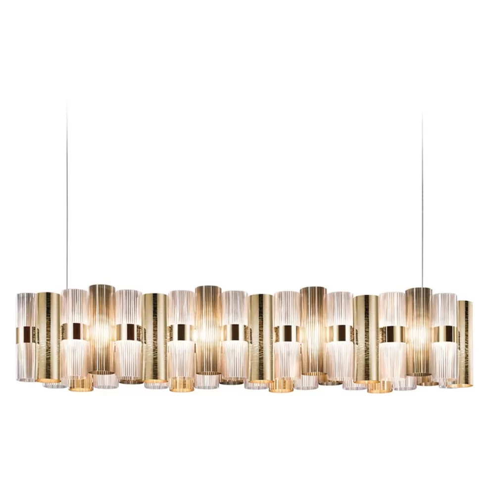 Discount Straluma Hanglamp La Lollo linear 140 goud