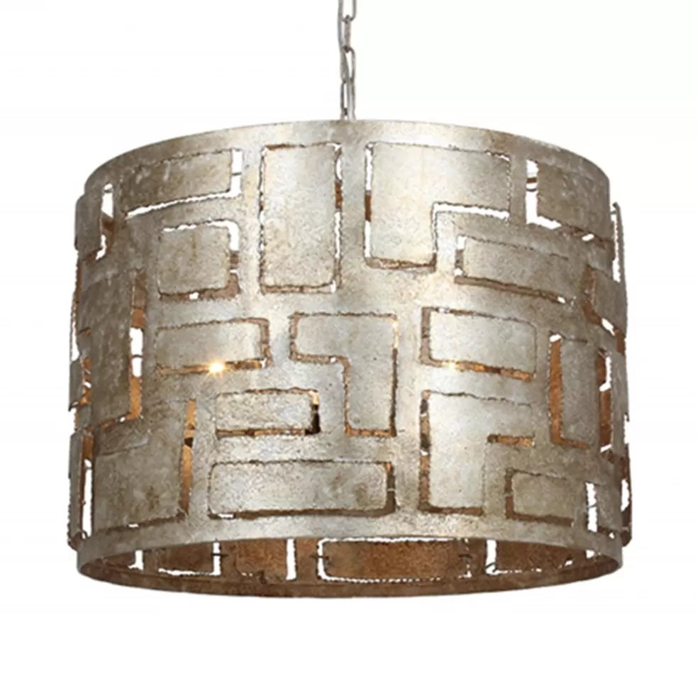 Hot Straluma Hanglamp Pablo cil 55cm ambacht.zilver