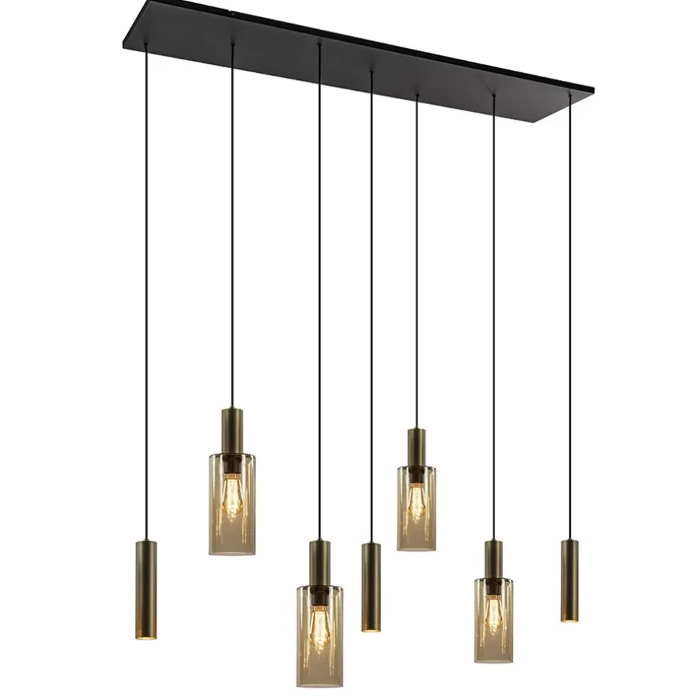 Outlet Straluma Hanglamp Perugia 7L brons/zwart