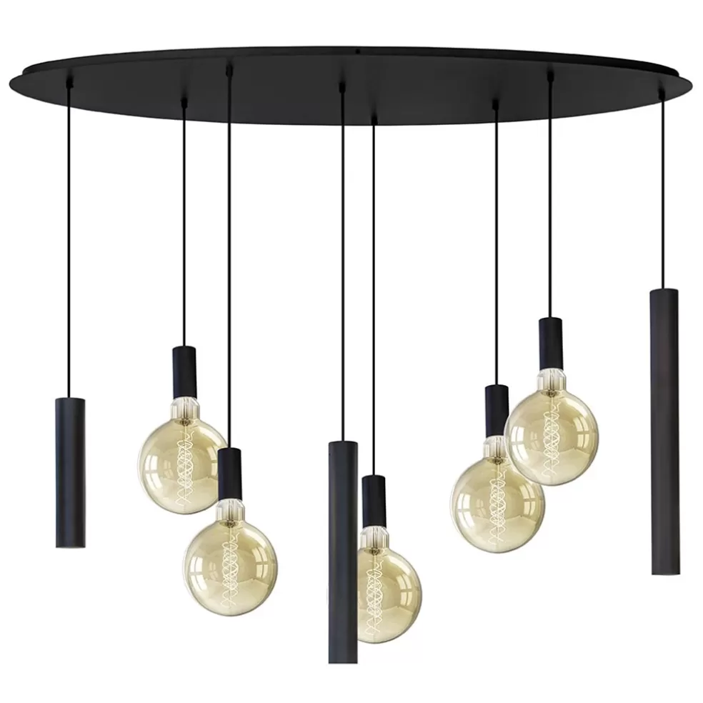 Store Straluma Hanglamp Riva ovaal 8L zwart