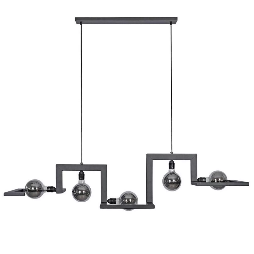 Cheap Straluma Hanglamp Tortona 5L zwart 150cm