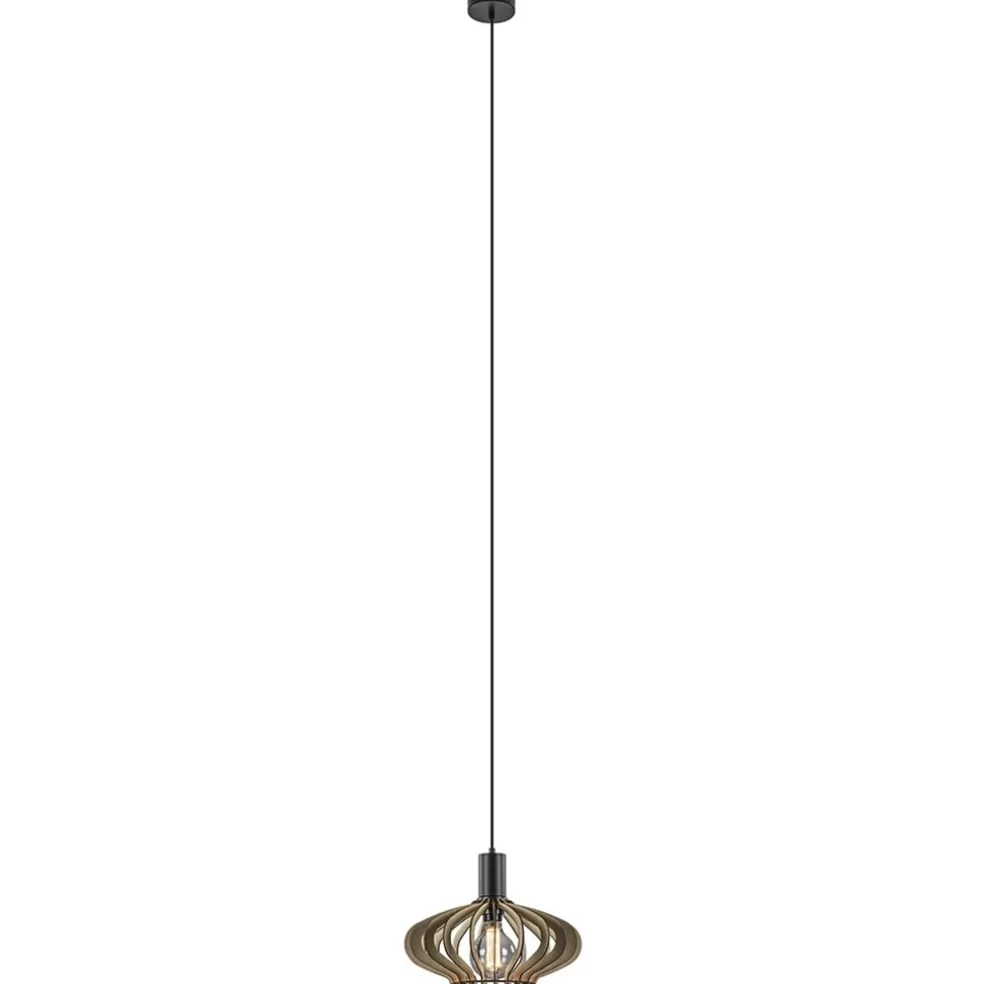 Cheap Straluma Hanglamp Ufo naturel hout 35cm