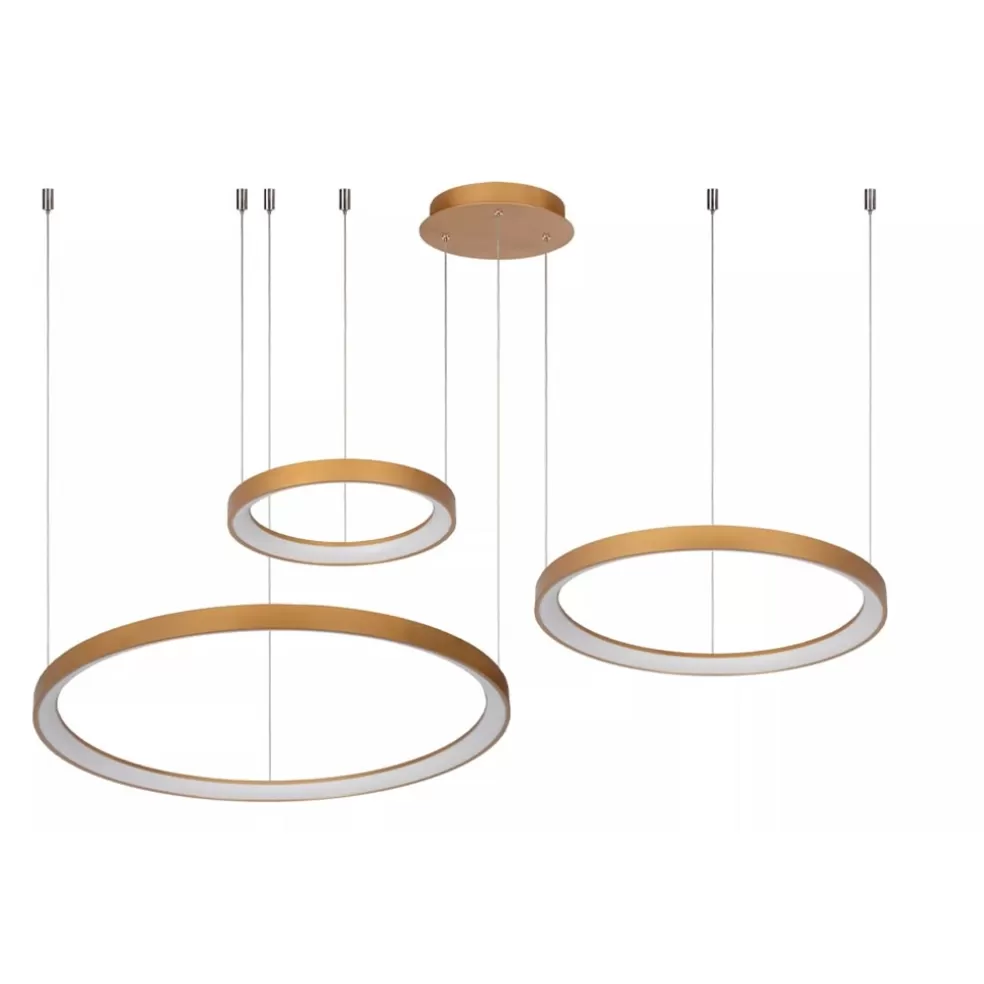 Hot Straluma Hanglamp Vidal 3 ringen matgoud