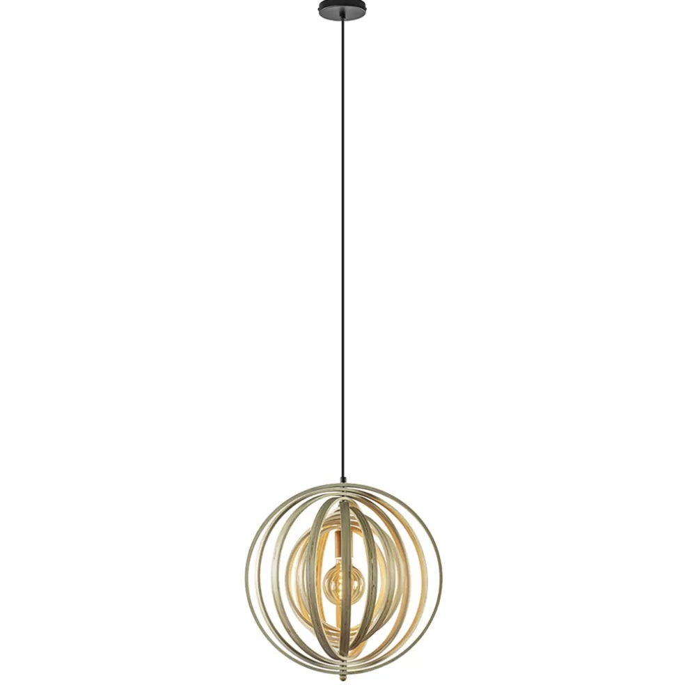 Online Straluma Hanglamp Woody 44 hout naturel