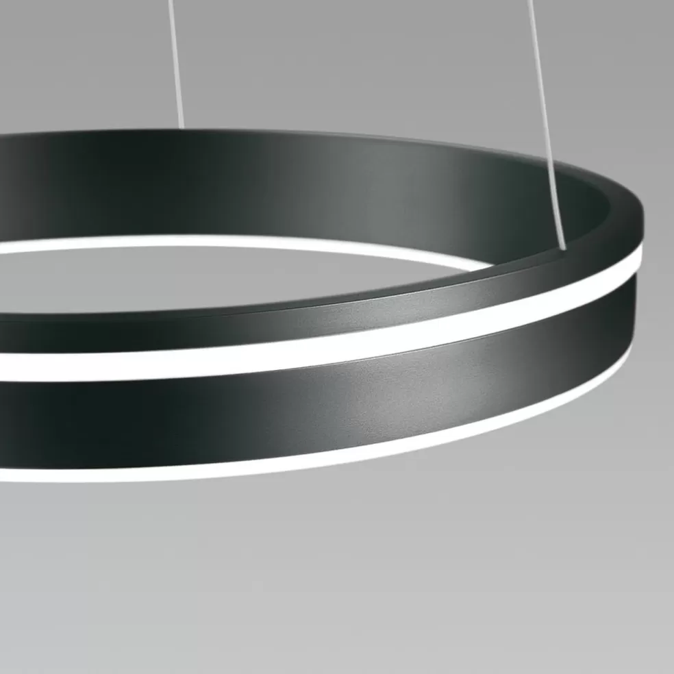 Discount Straluma Hanglamp zwart ring 60cm + afst.bed.CCT