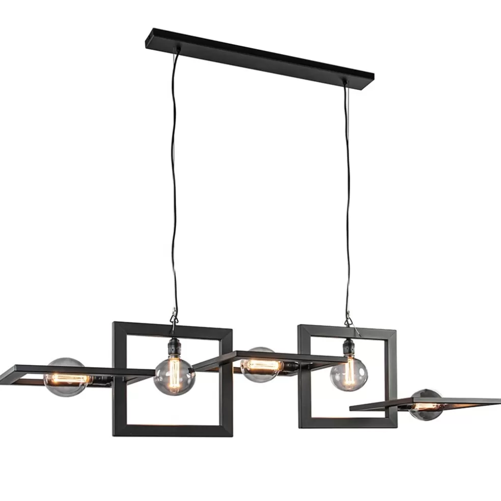 Cheap Straluma Industriële hanglamp mat zwart metalen frame