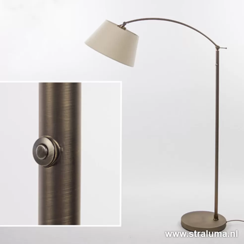 Cheap Straluma Klassieke vloerlamp brons met creme kap