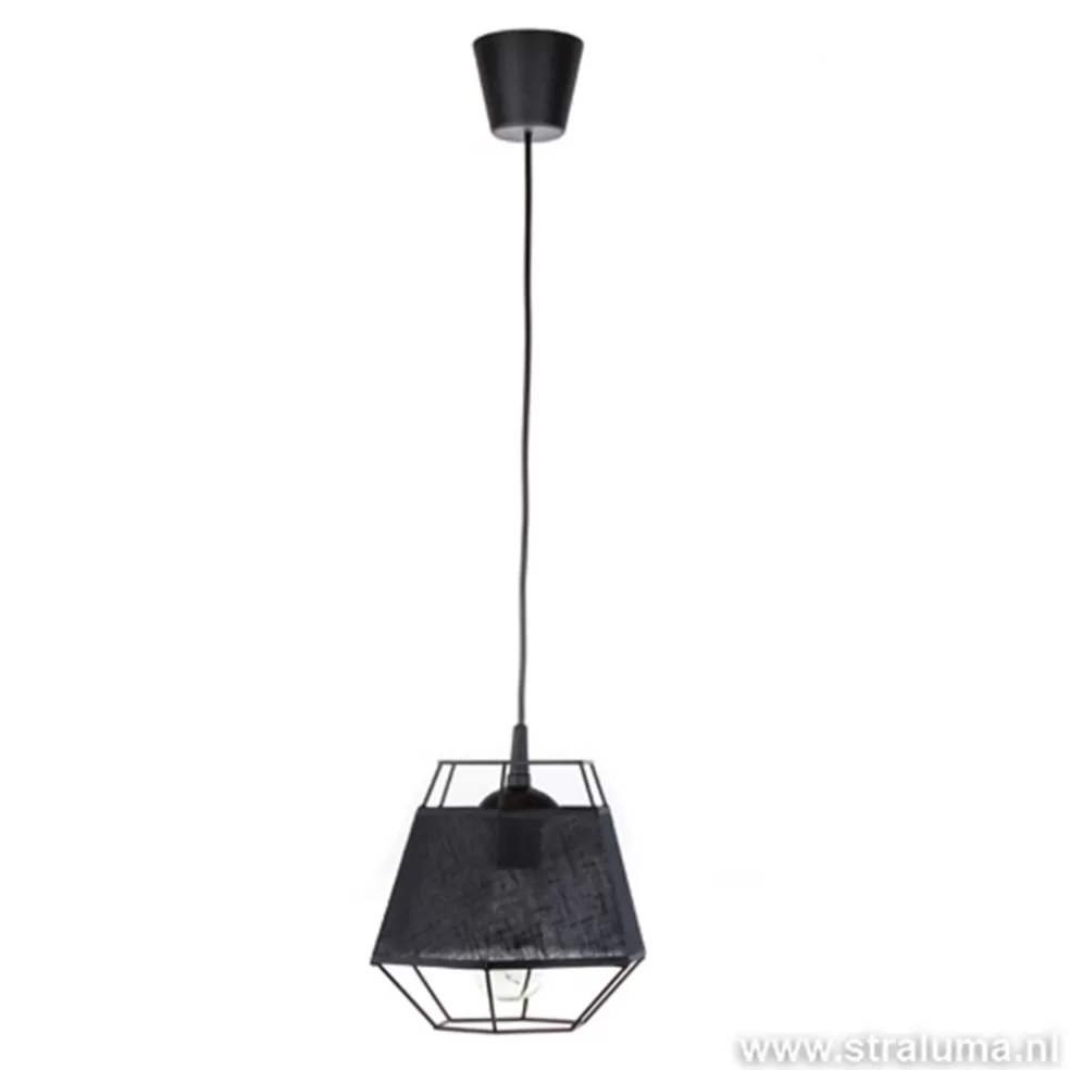 Cheap Straluma Kleine hanglamp draad zwart met stof