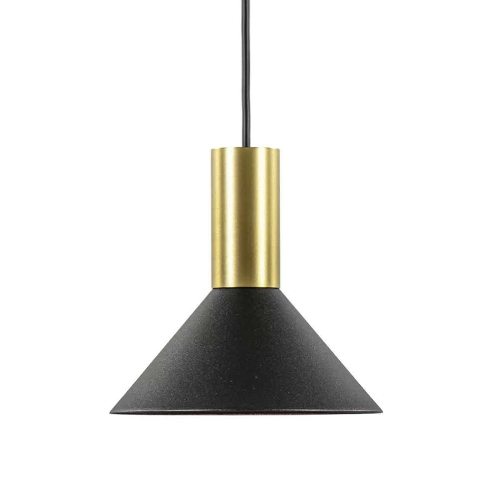 Store Straluma Kleine hanglamp driehoek zwart met brons