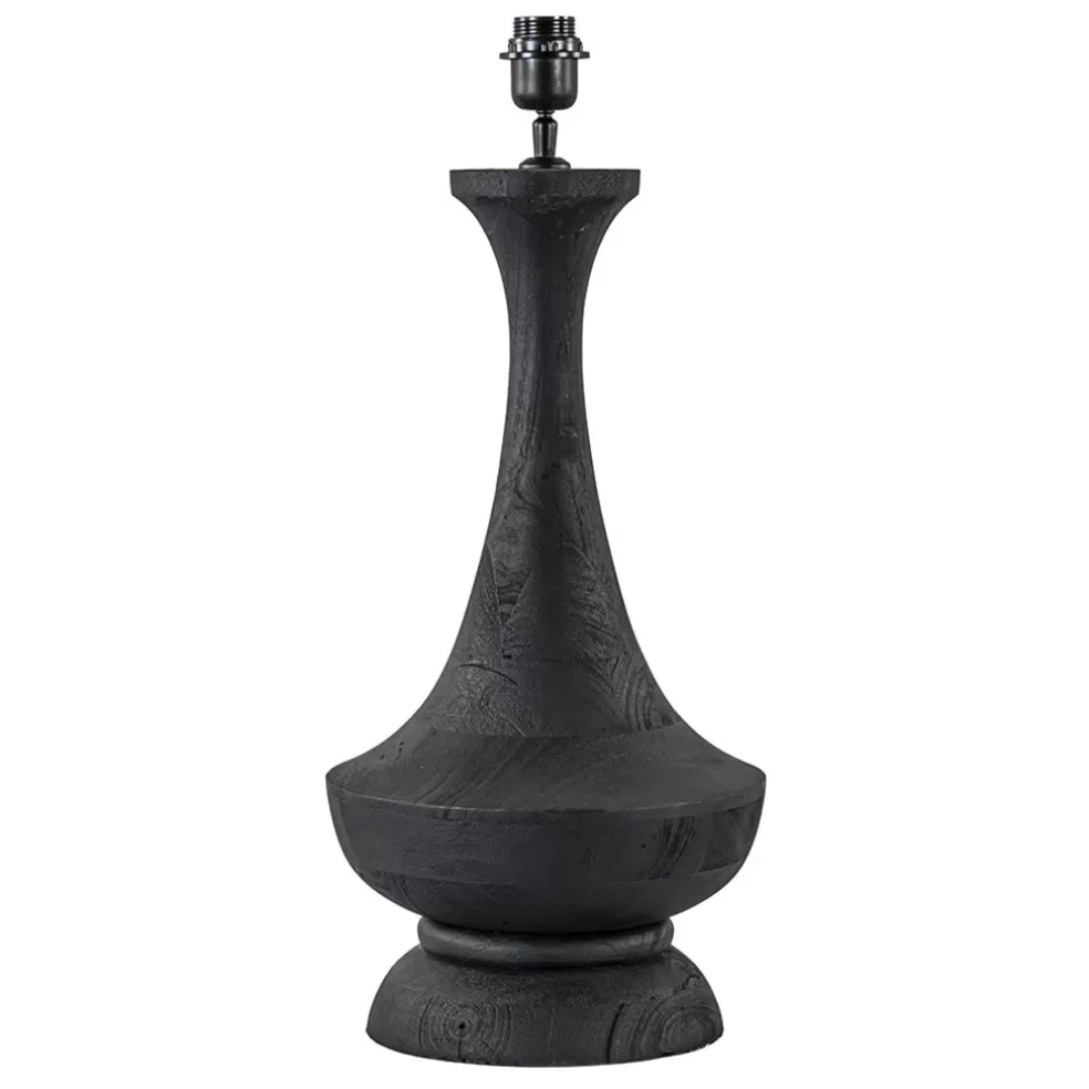 Cheap Straluma Lampvoet Nicolo zwart hout exclusief kap