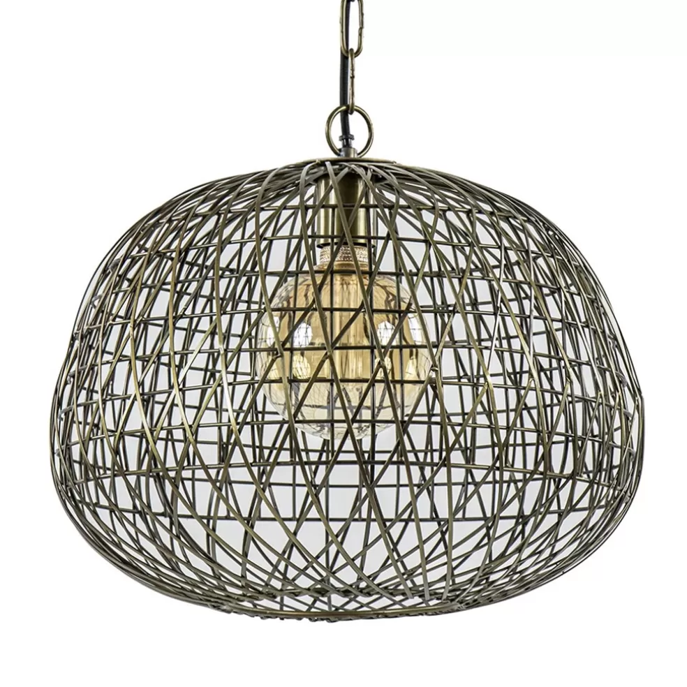 Discount Straluma Landelijke hanglamp Alwina antiek brons L&L